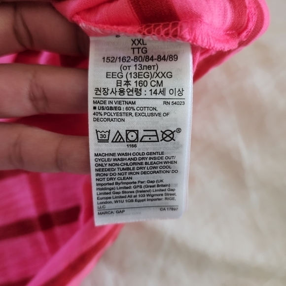 Nnew GAP Kids X Disney striped long sleeve sequins mickey mouse shirt size XXL - Picture 5 of 7